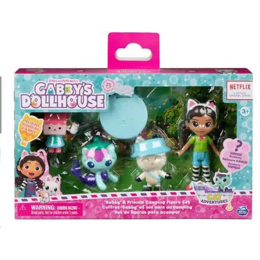 Gabbys Dollhouse Deluxe Figure Set 7 Pack MerCat CatRat Baby Box Cat Pandy  Paws