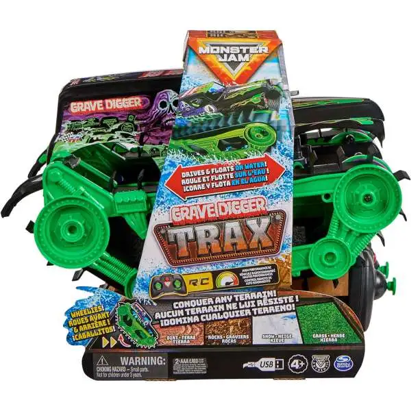 Monster Jam Trax Grave Digger R/C Vehicle