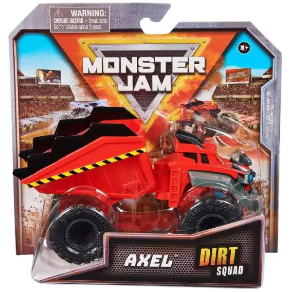 Monster Jam Dirt Squad Axel Diecast Car [Red]