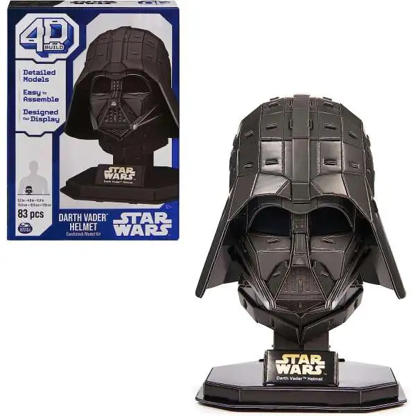 Star Wars 4D Build Darth Vader Helmet Cardstock Model Kit