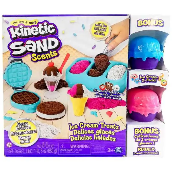 Kinetic Sand Scents Ice Cream Treats 1lbs Playset