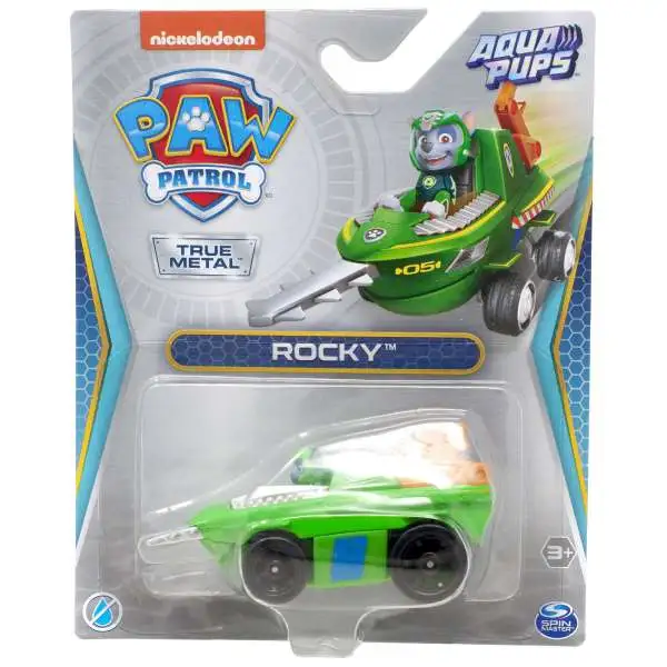 Paw Patrol Aqua Pups True Metal Rocky Diecast Car