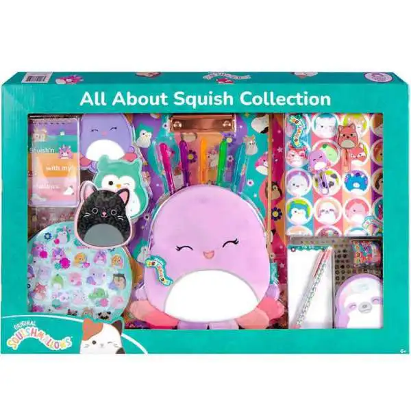 Squishmallows All About Squish Collection Violet the Octopus Exclusive Stationery Kit