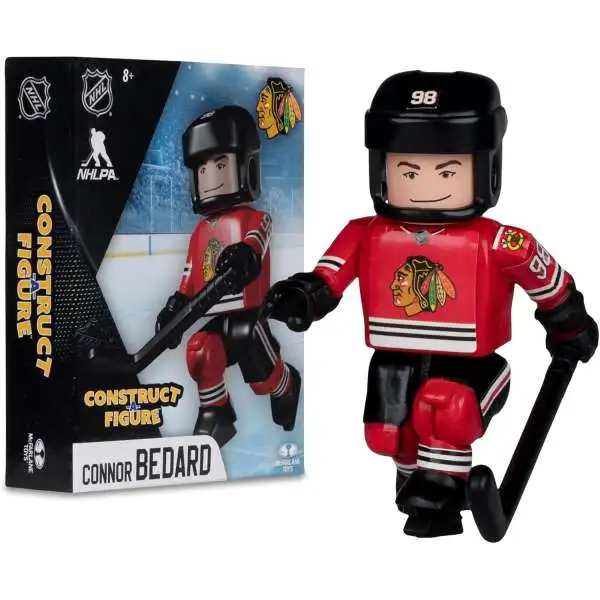 McFarlane Toys NHL Chicago Blackhawks Construct-a-Figure Series 1 Connor Bedard Mini Figure