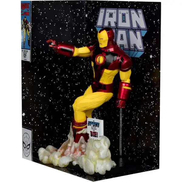 McFarlane Toys Marvel Rivals Gamerverse Iron Man Posed Figure with Scene & Comic Book [#256]