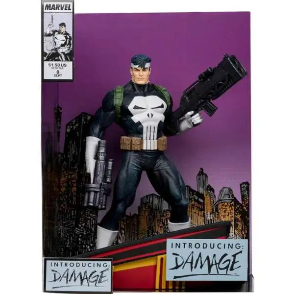 McFarlane Toys Marvel The Punisher Posed Figure with Scene [The Punisher War Journal #8]