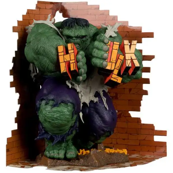 McFarlane Toys Marvel Gold Label Collection The Incredible Hulk Posed Figure with Scene #345