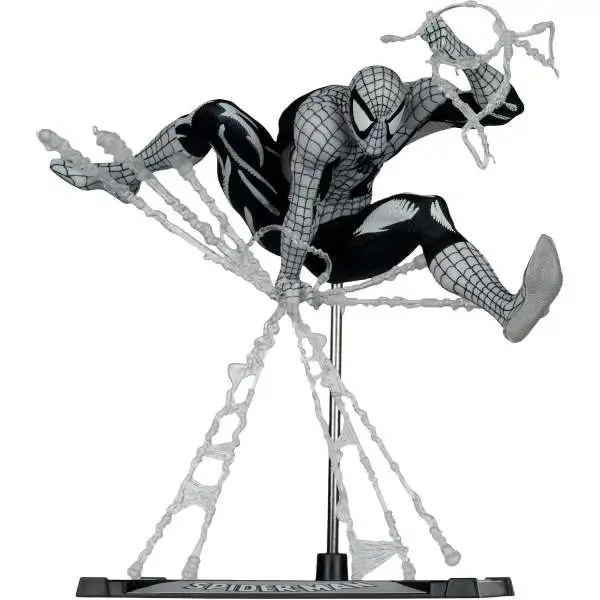 McFarlane Toys Marvel Rivals Spider-Man Posed Figure with Scene [Line Art D23]
