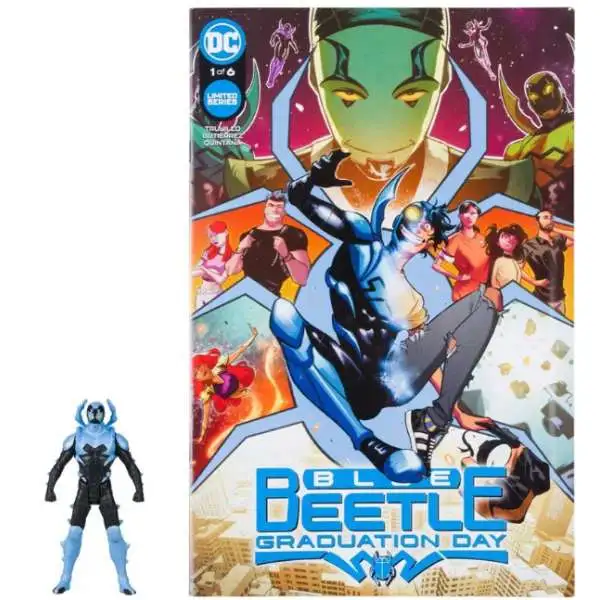 McFarlane Toys DC Page Punchers Blue Beetle Action Figure & Comic Book