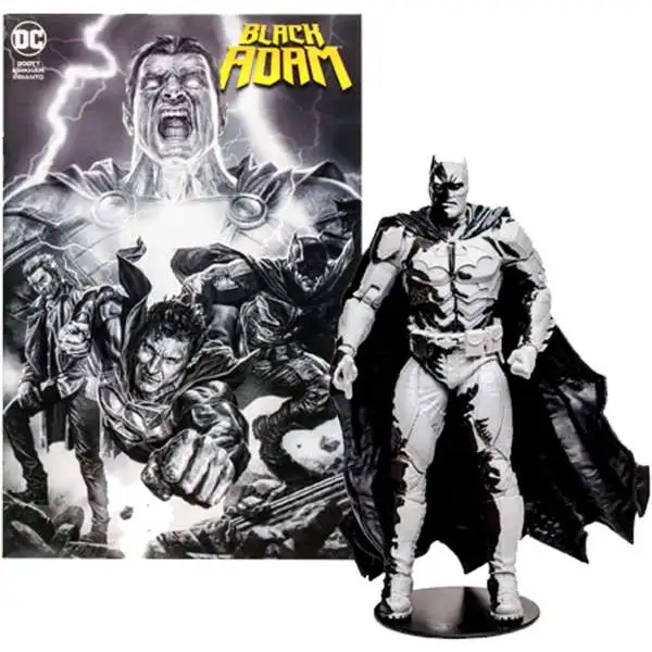 McFarlane Toys DC Page Punchers Batman Exclusive Action Figure & Comic Book [Black & White]