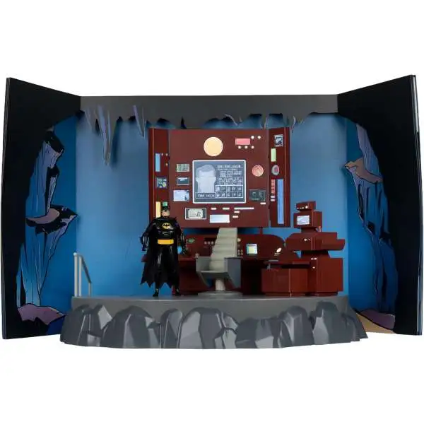 McFarlane Toys DC Batman The Animated Series Gold Label Collection The Batcave 6-Inch Playset