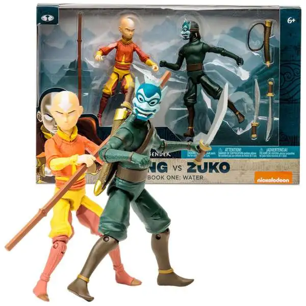 McFarlane Toys Avatar the Last Airbender Aang vs Zuko Action Figure [Book One: Water]