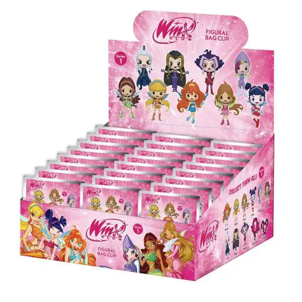 Winx Club 3D Figural Bag Clip Series 1 Mystery Box [24 Packs]