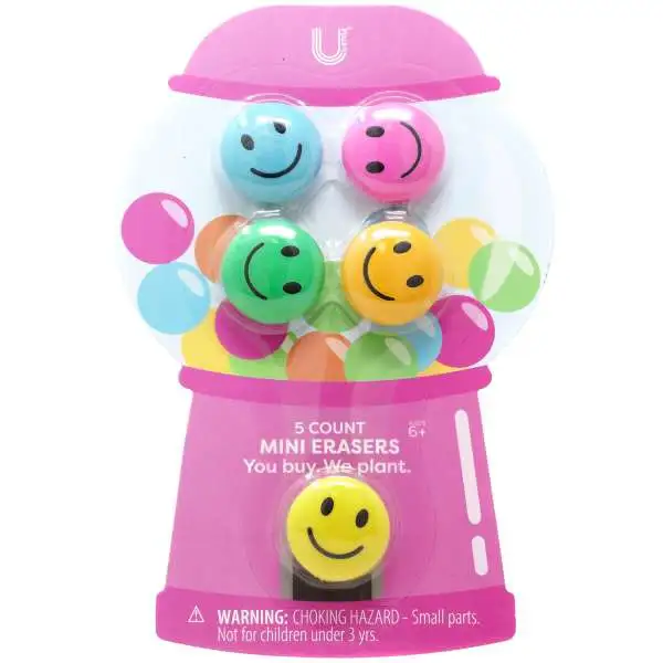 UStyle Smiley Face Eraser Set