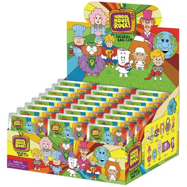 3D Figural Foam Bag Clip School House Rock Mystery Box [24 Packs]