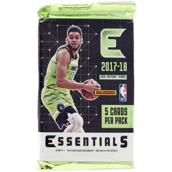 NBA Panini 2017-18 Essentials Basketball Trading Card RETAIL Pack [5 Cards]