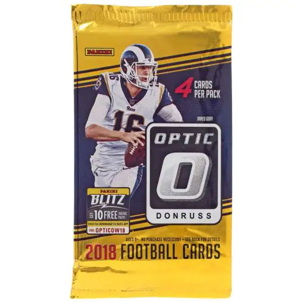 NFL Panini 2020 Donruss Optic Football Trading Card CELLO Pack 12 Cards ...