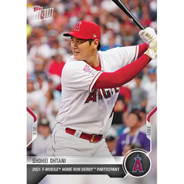 MLB Los Angeles Angels 2021 Topps Now Baseball Shohei Ohtani Exclusive #496