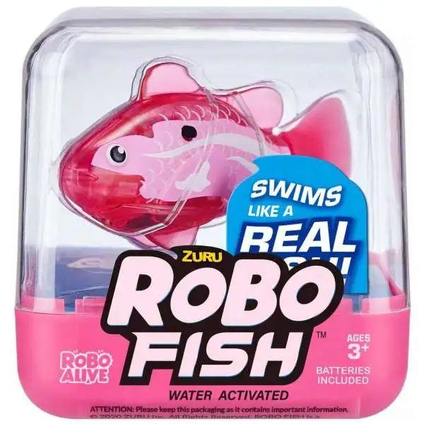 Robo Alive Little Fish Pink Robotic Pet Figure