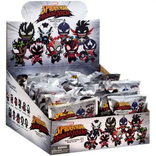 Marvel 3D Figural Keyring Spider-Man Maximum Venom Series 2 Mystery Box [24 Packs] (Pre-Order ships March)