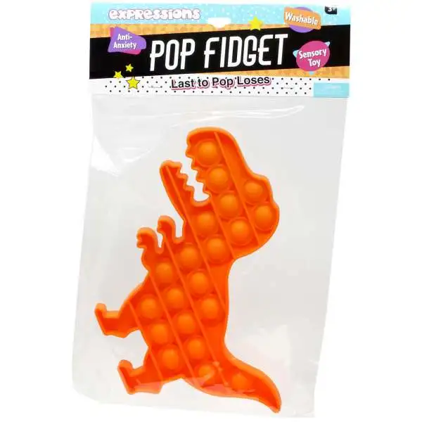Expressions T-Rex Orange Fidget Toy