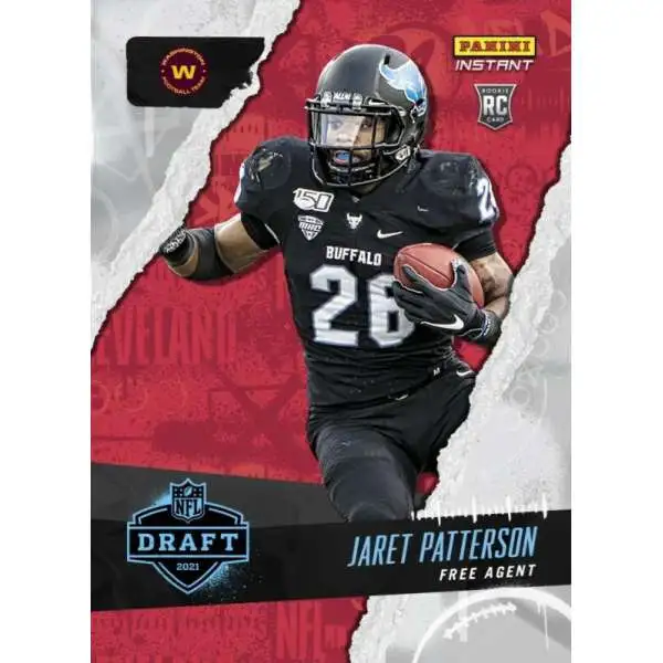 NFL Washington Football Team 2021 Instant Draft Night Football Jaret Patterson #38 [/767]