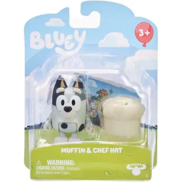 Bluey Muffin & Chef Hat 3-Inch Mini Figure [Damaged Package]