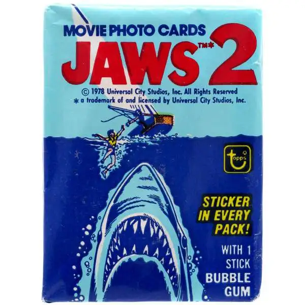 Jaws 2 Jaws 2 Trading Card Pack Topps - ToyWiz