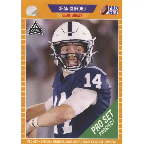 Leaf Nittany Lions 2021 Pro Set Prospect Football Sean Clifford ["ARC" Amateur Rookie Card, GOLD Parallel Version]