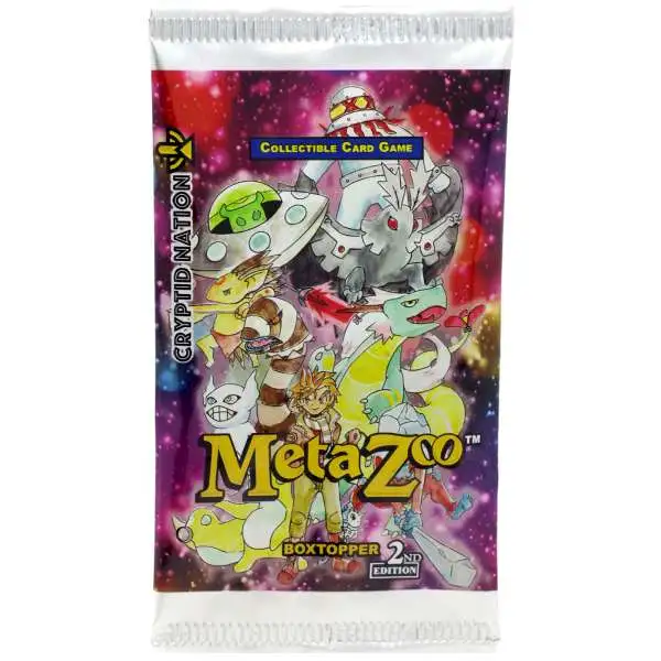 MetaZoo Trading Card Game Cryptid Nation Base Set BOXTOPPER Booster Pack [2nd Edition]