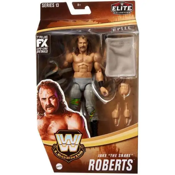 WWE Wrestling Elite Collection Legends Series 13 Jake "The Snake" Roberts Action Figure [Grey Pants]