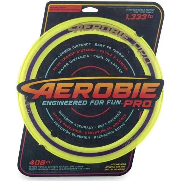 Aerobie Pro Green/Yellow 13-Inch Frisbee