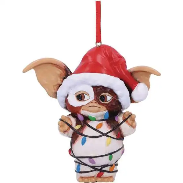 Gremlins Gizmo 3.7-Inch Christmas Ornament [Wrapped in Fairy Lights]