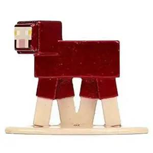 Minecraft Nano Metalfigs Enchanted Sheep 1.6-Inch Diecast Figure [Red Loose]