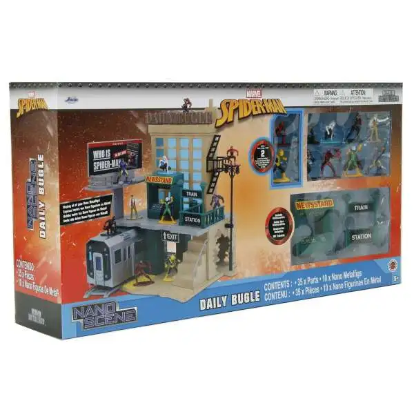 Marvel Nano Scene Nano Metalfigs Daily Bugle Exclusive 1.5-Inch Playset
