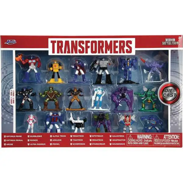 Nano Metalfigs Wave 3 Transformers 1.6-Inch 1.6" Diecast Figure 18-Pack (Pre-Order ships January)