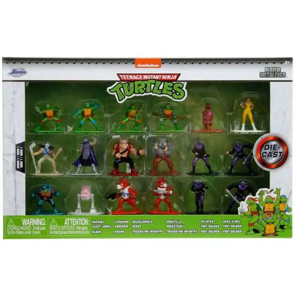 Nano Metalfigs Teenage Mutant Ninja Turtles 2-Inch Diecast Figure 18-Pack