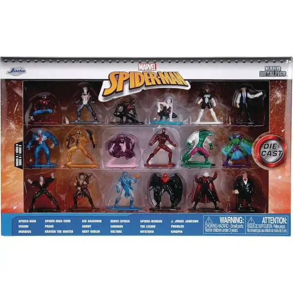 Marvel Nano Metalfigs Spider-Man Wave 9 1.5-Inch Diecast Figure 18-Pack (Pre-Order ships January)