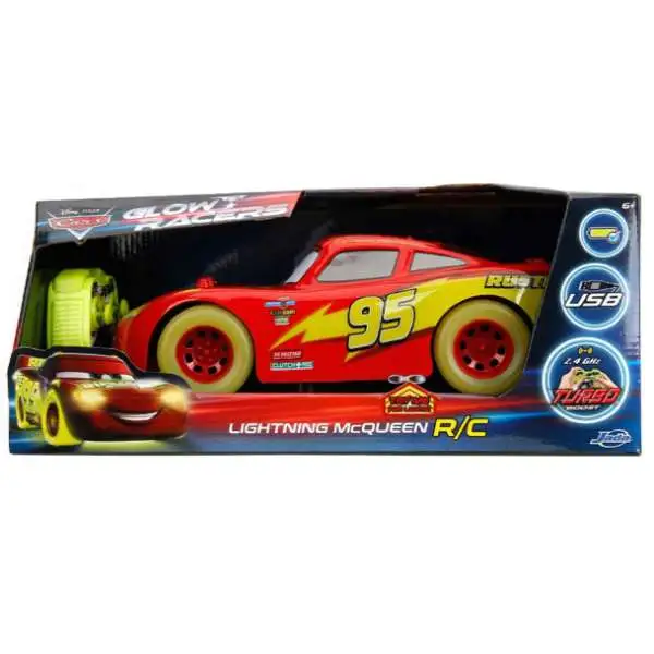 Disney / Pixar Cars Cars 3 Glow Racers Lightning McQueen Exclusive R/C Remote Control Car