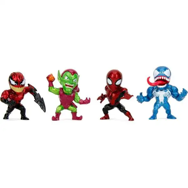 Marvel Metalfigs Spider-Man, Toxin, Green Goblin & Venom 2.5-Inch Diecast Figure 4-Pack