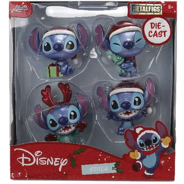 Disney Lilo & Stitch Christmas Stitch 2.5-Inch Diecast Figure 4-Pack (Pre-Order ships January)