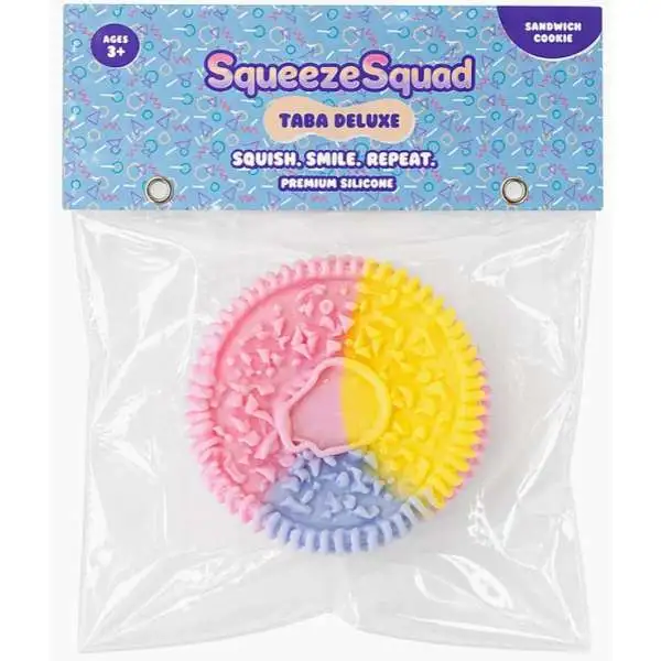 Squeezesquad Taba Deluxe Sandwich Cookie 4-Inch Squeeze Toy