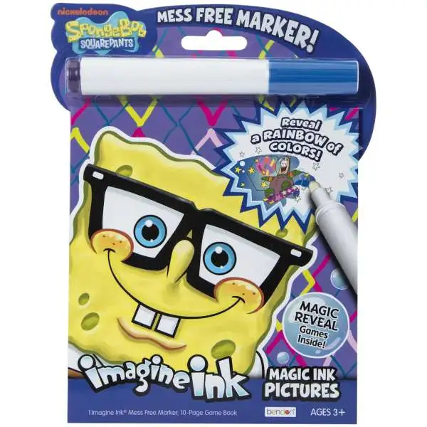 Spongebob Squarepants Imagine Ink Magic Ink Pictures Activity Book