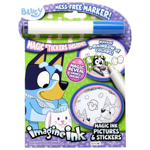 Bluey Imagine Ink Magic Ink Pictures & Stickers Activity Book