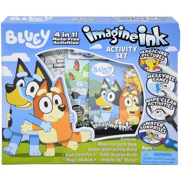 Bluey Imagine Ink Activity Set [4 in 1 Mess Free Activities]