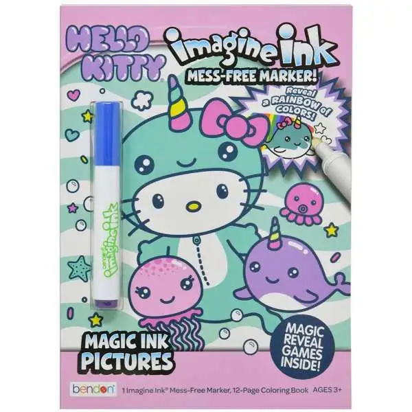 Sanrio Hello Kitty & Friends Imagine Ink Magic Ink Pictures Activity Book [10.5" x 7.5"]