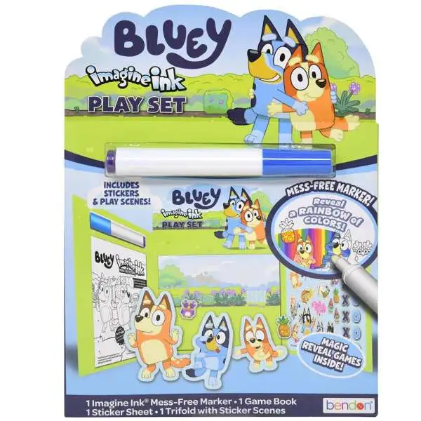 Bluey Imagine Ink Play Set [Includes Stickers & Play Scenes]