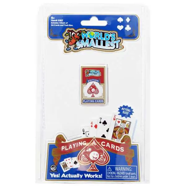 World's Smallest Playing Cards