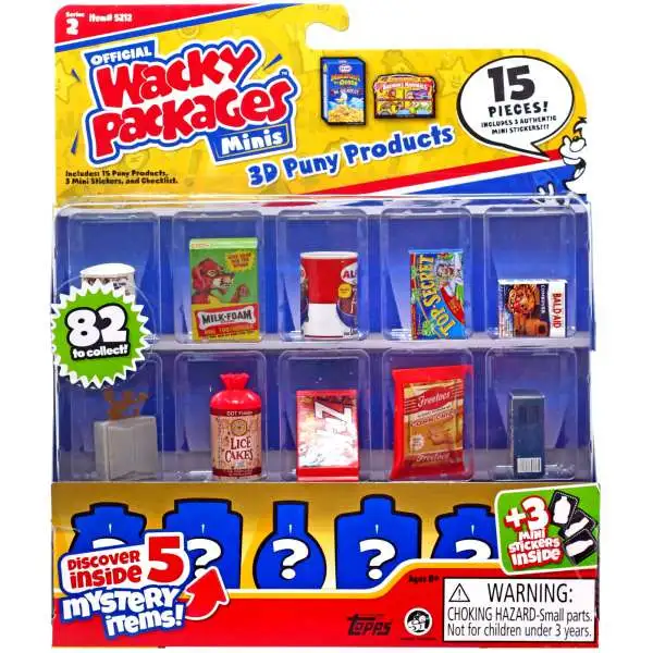 World's Smallest Wacky Packages Minis Series 2 Figure 15-Pack