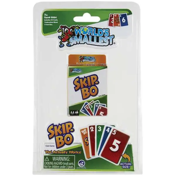 World's Smallest Skip-Bo Game